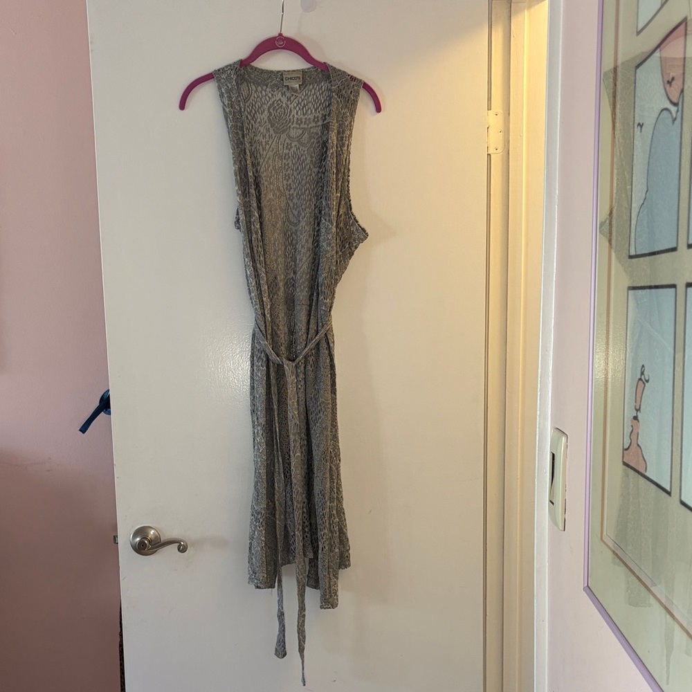 Boho Chico Gray Lace Dress